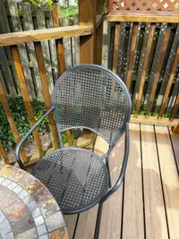 Bistro Style Steel Patio Chairs