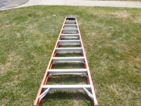 Fiberglass ladder.