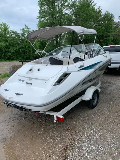 2006 Sea Doo Challenger Boat Super Charged 215 Rotex Extremely Clean boat 18 feet length Bimini top...
