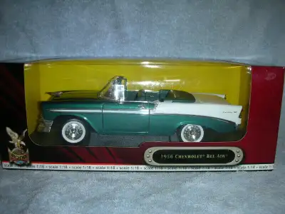 Die Cast 1 18 scale 1956 Chevy Bel Air Green/white, View more