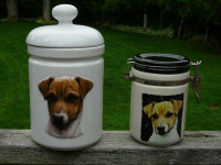 Jack Russell Terrier Best Friend Originals canister,JR treat jar