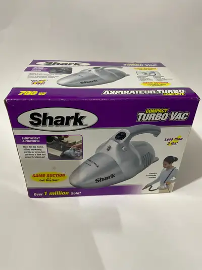 Available if posted. Used once. Complete in the box. Strong suction. Great for cleaning your vehicle...