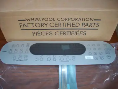 9756559ES Whirpool Range Switch Membrane with Metal Back, View more