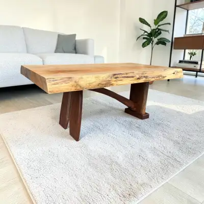 Live edge coffee table, View more