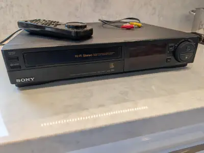 Sony SLV-494HF VCR Hi-Fi Stereo and Sony RMT V102 Remote Control, View more