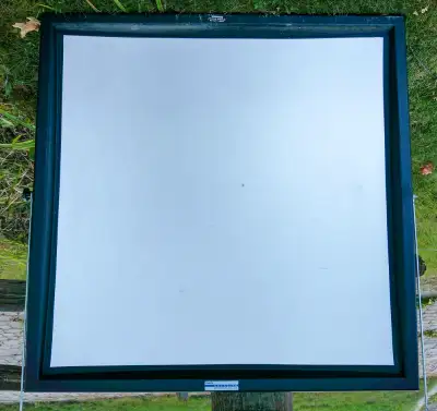 A Kodak Model 3 Ektagraphic Projection Screen. High silvered finish - super bright for projecting mo...