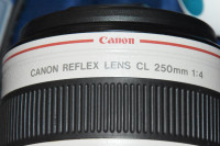 Canon Reflex Lens CL  250 mm  1:4 with extension