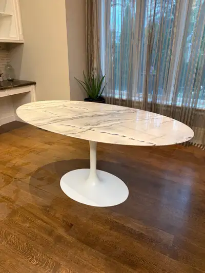 Oval Marble Tulip Table, View more
