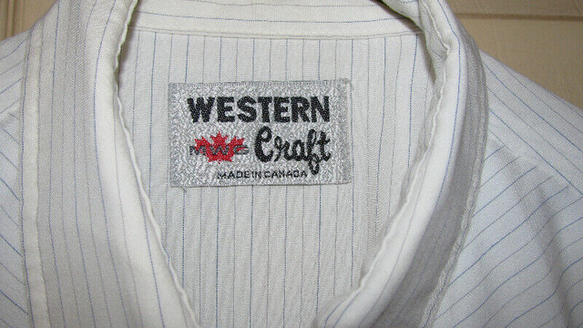 Mens Vntg Western Craft Long Sleeve Shirt w/Snaps Made In Canada in Arts & Collectibles in Saint John - Image 3