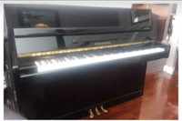 Upright Ebony Polished Yamaha STEIGERMAN Piano
