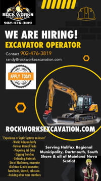 Excavator operator wanted!