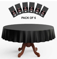 Tablecloths Neatiffy 84" Round Plastic Disposable tablecloths