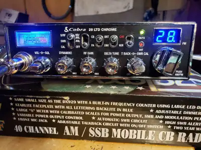 Cobra 29LTD chrome 40 channel CB radio with FM/AM band, View more