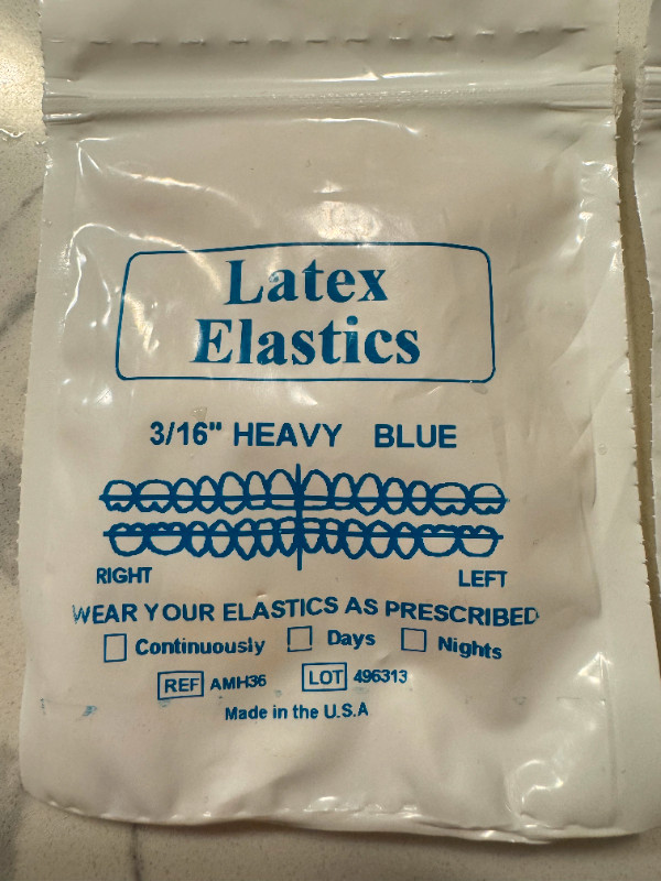 Latex elastic rubber bands for braces (FREE) in Free Stuff in Markham / York Region - Image 2