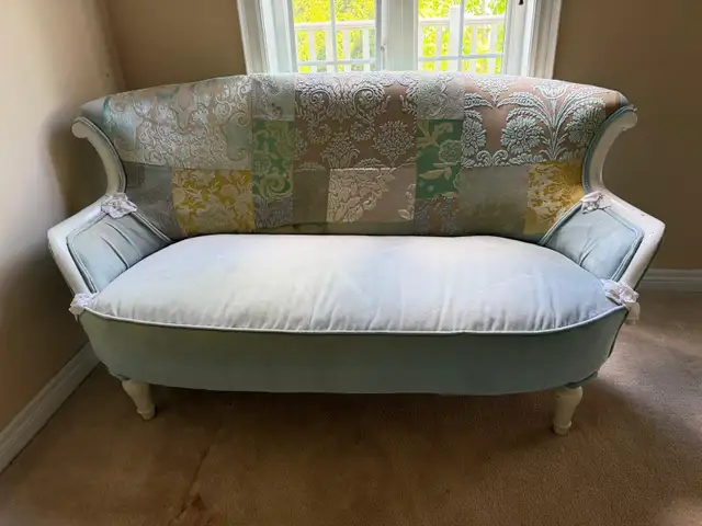 Vintage French Provincial Loveseat – Professionally Upcycled in Couches & Futons in City of Toronto - Image 2