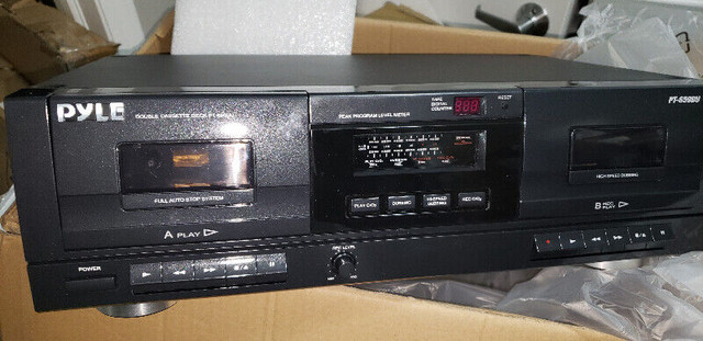 Pyle-Home PT659DU Dual Stereo Cassette Deck with Tape USB to MP in Stereo Systems & Home Theatre in Calgary - Image 3