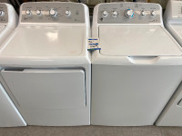GE 27" Top Load Washer Dryer Set with Warranty