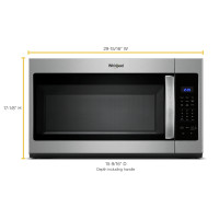 Whirlpool 1.7 cu. ft.Over the Range Microwave in Stainless Steel