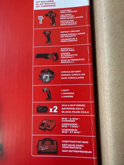 New Milwaukee M18 FUEL 5-Tool Combo Kit 3697-25 , View more