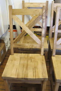 New, Rustic X Back Chairs , By Provenance Harvest Tables in Chairs & Recliners in Oshawa / Durham Region - Image 4
