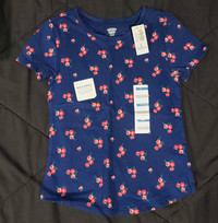 NEW!!! Girls Old Navy Blue Floral T Shirt! Size 5T