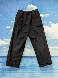 6T boys black fleeced snow pants 