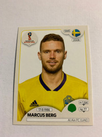 2018 PANINI FIFA WORLD CUP RUSSIA STICKER M. BERG #489 SWEDEN