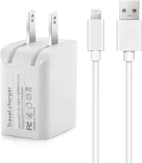 MFi Certified 2-in-1 10ft Lightning Cable Dual Port USB charger