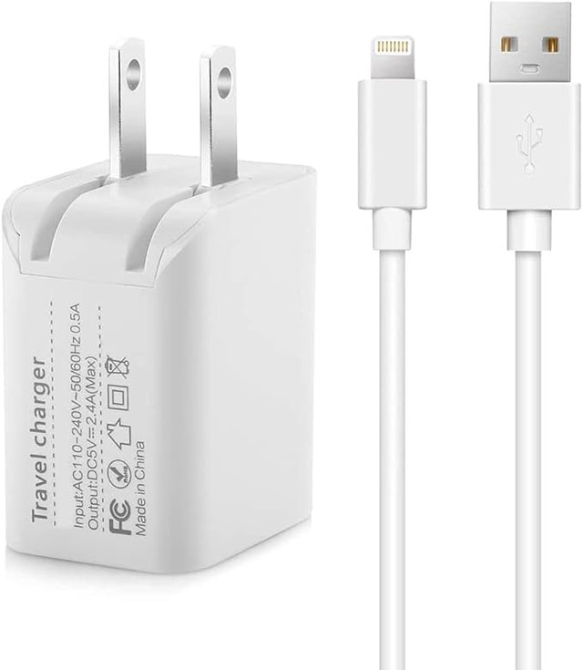 MFi Certified 2-in-1 10ft Lightning Cable Dual Port USB charger in Cell Phone Accessories in Mississauga / Peel Region
