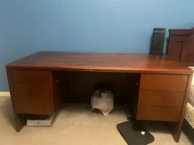 solid wood desk , View more