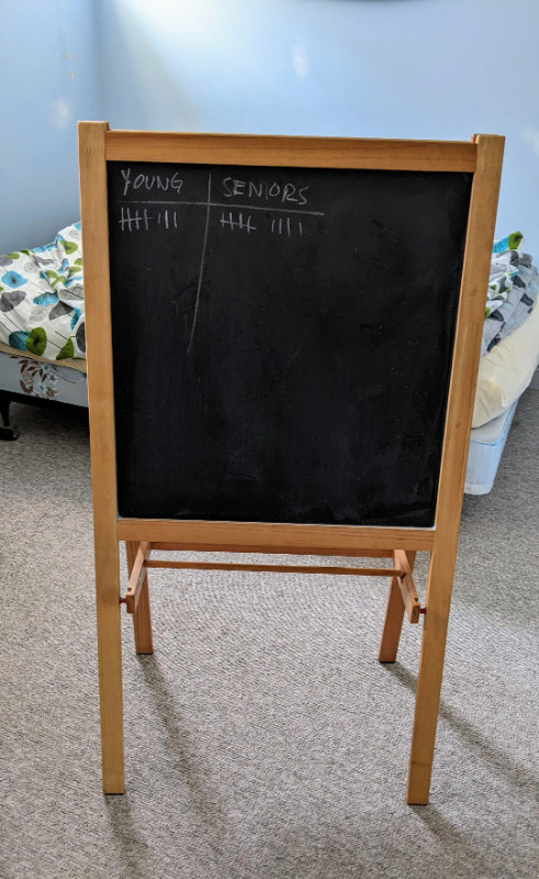 Dry Erase Whiteboard and Chalkboard Easel in Hobbies & Crafts in Mississauga / Peel Region - Image 2