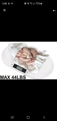Baby or pet weigh scale
