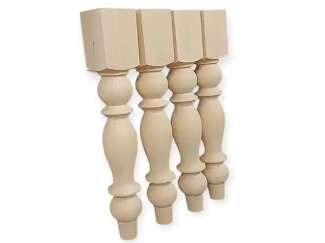 Turned wood dining table legs and pedestals in Dining Tables & Sets in Dartmouth - Image 3