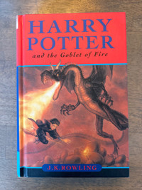 1st Edition - Hard Cover - Harry Potter Goblet of Fire