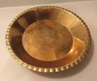 Antique Brass Hindu Pooja Thali with Engraved Om Symbol