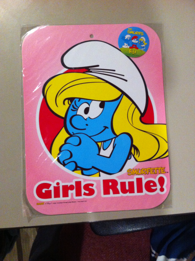 Smurfs - New Vintage Smurf Big Wall Sign (Smurfette), View more