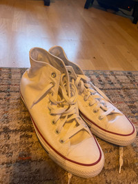 White high rise converse for sale $60 obo