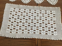Two hand crocheted Doilies