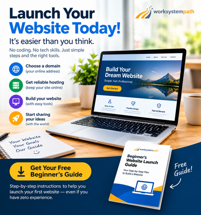 FREE Guide: How to Launch Your First Website, View more
