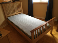 TWIN BED FRAME SOLID WOOD