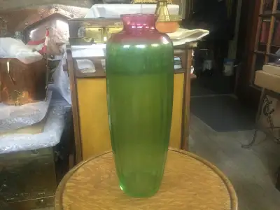 Art Nouveau Loetz Bohemia Studio Tall Glass Vase, c.1910, View more