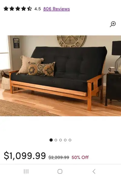 queen size futon bed ,couch, View more
