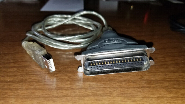 USB to 36 Pin IEEE 1284 printer adapter + Parallel Printer Cable dans Câbles et connecteurs  à Ville de Montréal