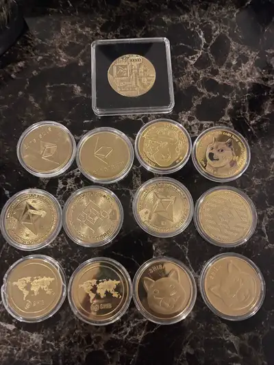 13 Cryptocurrency Collectable Coins For $25, View more