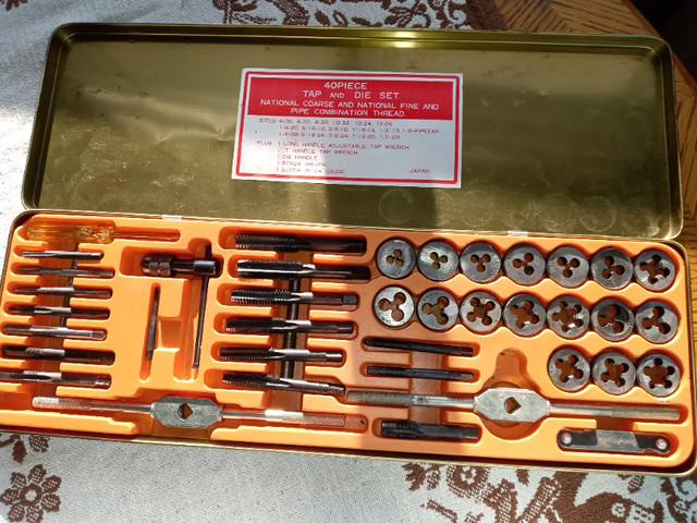40 pc Tap and Die Set in Hand Tools in St. Catharines