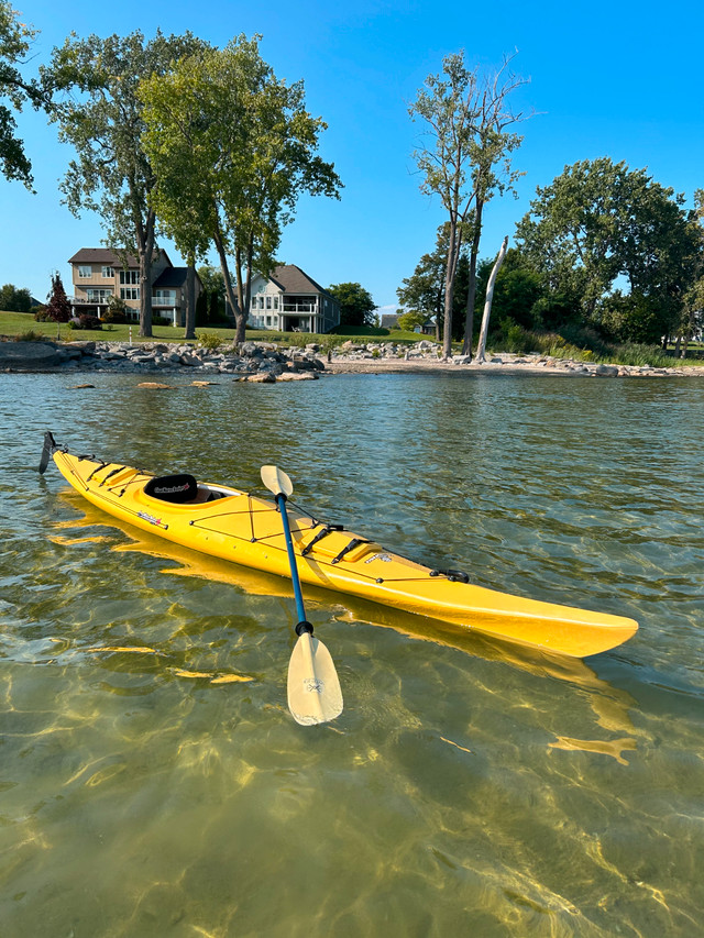 Sea kayak with foot-controlled rudder in Canoes, Kayaks & Paddles in St. Catharines