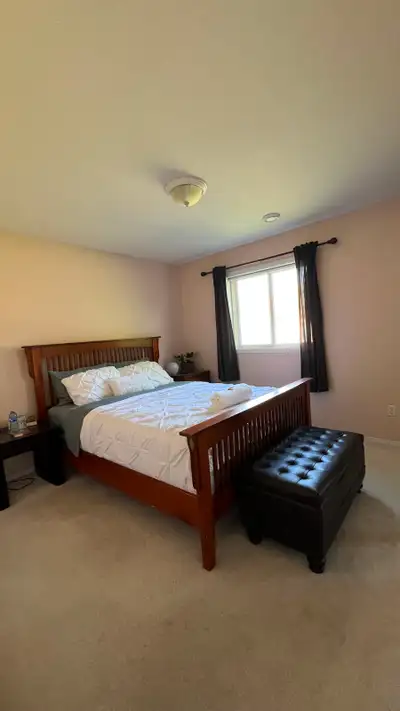 Nice size main level room available to rent in a very clean, safe, comfortable home, for a female on...