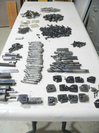 Large Lot of Metal Lathe Accessories from Estate-See Pictures