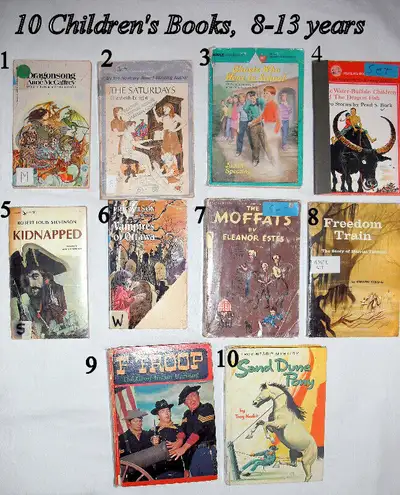 Kids Books10 used library books ages 8-13 for boys and girls $25, View more
