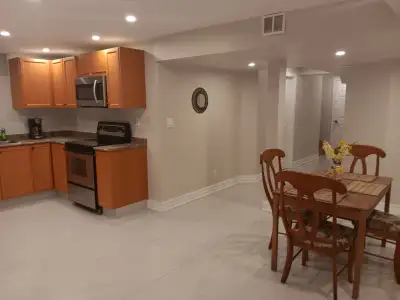3-bedroom, 2-bath basement apartment for rent near Dufferin St & Hwy 7 in Vaughan. Spacious and well...